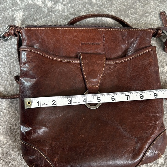 Jack Georges Genuine Leather Crossbody Voyager Handbag - Picture 16 of 16